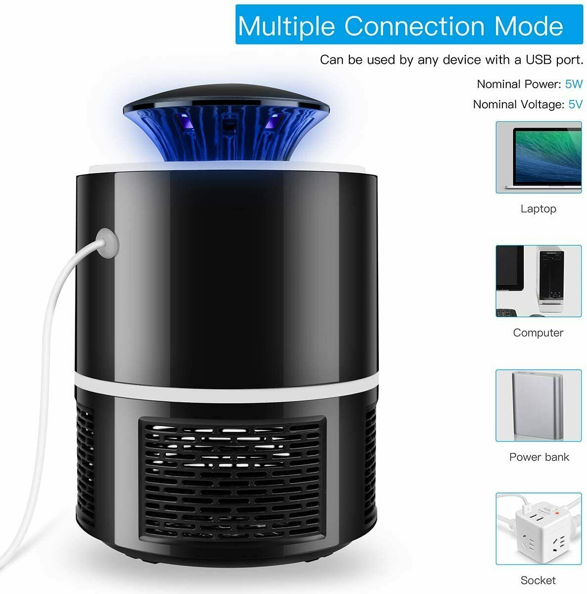 Electric UV Mosquito Zapper Lamp [FREE SHIPPING]